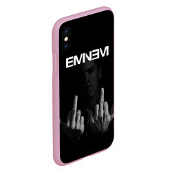 Чехол iPhone XS Max матовый EMINEM, цвет: 3D-розовый — фото 2