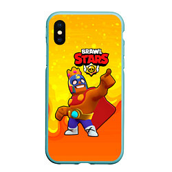 Чехол iPhone XS Max матовый Эль Примо brawl stars, цвет: 3D-мятный