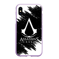 Чехол iPhone XS Max матовый ASSASSINS CREED, цвет: 3D-сиреневый