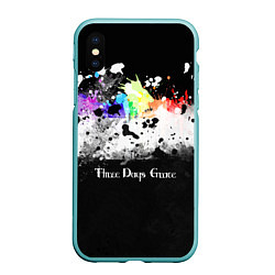 Чехол iPhone XS Max матовый THREE DAYS GRACE, цвет: 3D-мятный