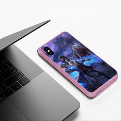 Чехол iPhone XS Max матовый DEVIL MAY CRY, цвет: 3D-розовый — фото 2