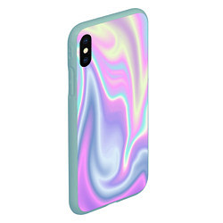 Чехол iPhone XS Max матовый Vaporwave, цвет: 3D-мятный — фото 2