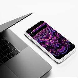 Чехол iPhone XS Max матовый Led Zeppelin, цвет: 3D-белый — фото 2