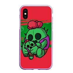 Чехол iPhone XS Max матовый Brawl stars SPIKE