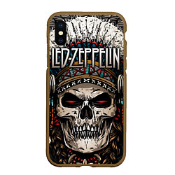 Чехол iPhone XS Max матовый Led Zeppelin