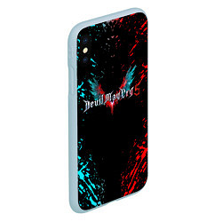 Чехол iPhone XS Max матовый DEVIL MAY CRY, цвет: 3D-голубой — фото 2