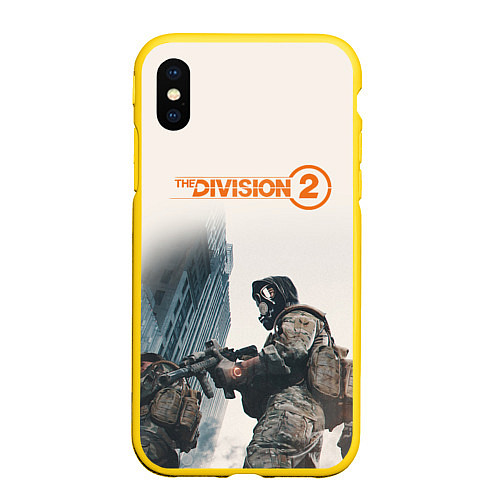 Чехол iPhone XS Max матовый The Division 2 Military / 3D-Желтый – фото 1