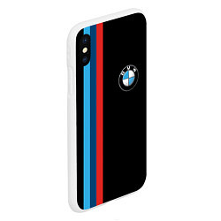 Чехол iPhone XS Max матовый BMW, цвет: 3D-белый — фото 2