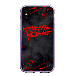 Чехол iPhone XS Max матовый My Chemical Romance, цвет: 3D-светло-сиреневый