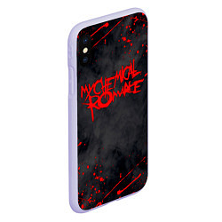 Чехол iPhone XS Max матовый My Chemical Romance, цвет: 3D-светло-сиреневый — фото 2