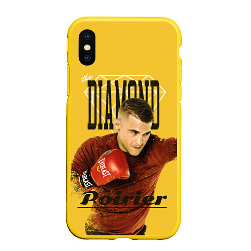 Чехол iPhone XS Max матовый Diamond Poirier / 3D-Желтый – фото 1