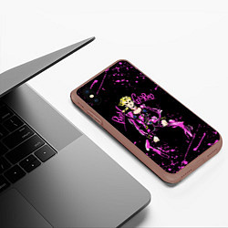 Чехол iPhone XS Max матовый JOJOS BIZARRE ADVENTURE, цвет: 3D-коричневый — фото 2