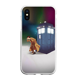 Чехол iPhone XS Max матовый THE DOCTOR, цвет: 3D-белый