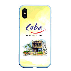 Чехол iPhone XS Max матовый Куба
