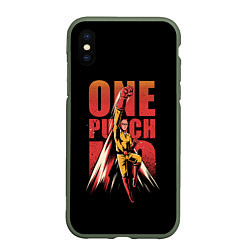 Чехол iPhone XS Max матовый ONE-PUNCH MAN