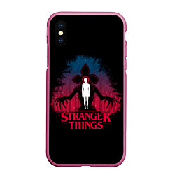 Чехол iPhone XS Max матовый STRANGER THINGS