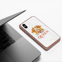 Чехол iPhone XS Max матовый Queen, цвет: 3D-коричневый — фото 2