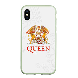 Чехол iPhone XS Max матовый Queen, цвет: 3D-салатовый