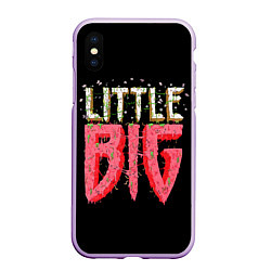 Чехол iPhone XS Max матовый Little Big, цвет: 3D-сиреневый