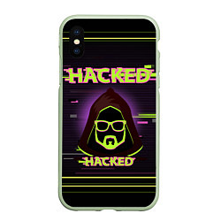 Чехол iPhone XS Max матовый Hacked