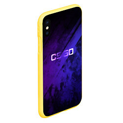 Чехол iPhone XS Max матовый CSGO, цвет: 3D-желтый — фото 2