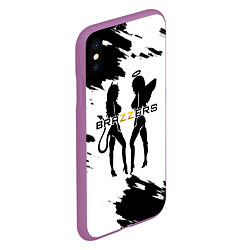 Чехол iPhone XS Max матовый Brazzers, цвет: 3D-фиолетовый — фото 2