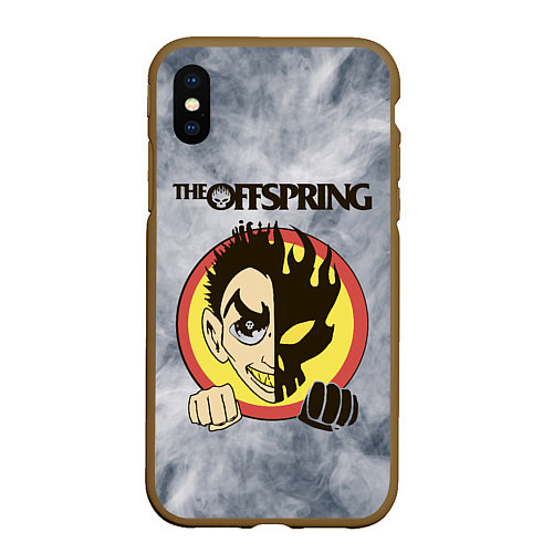 Чехол iPhone XS Max матовый The Offspring / 3D-Коричневый – фото 1