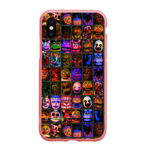 Чехол iPhone XS Max матовый Five Nights At Freddy's / 3D-Баблгам – фото 1