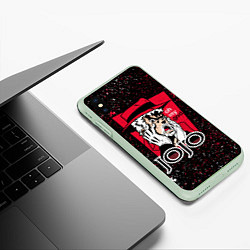 Чехол iPhone XS Max матовый JoJo Bizarre Adventure, цвет: 3D-салатовый — фото 2