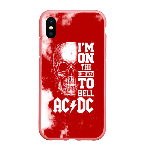 Чехол iPhone XS Max матовый I'm on the highway to hell ACDC / 3D-Баблгам – фото 1