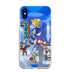 Чехол iPhone XS Max матовый Sonic