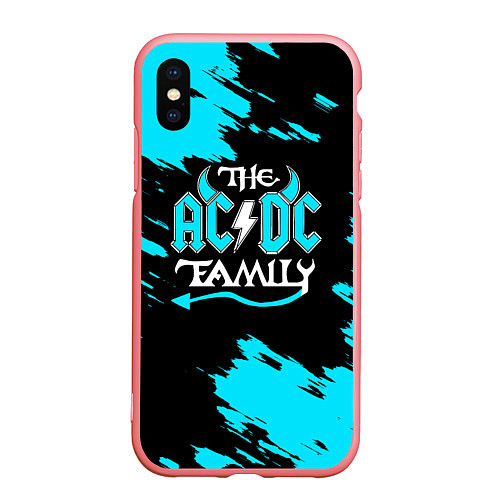 Чехол iPhone XS Max матовый The ACDC famely / 3D-Баблгам – фото 1