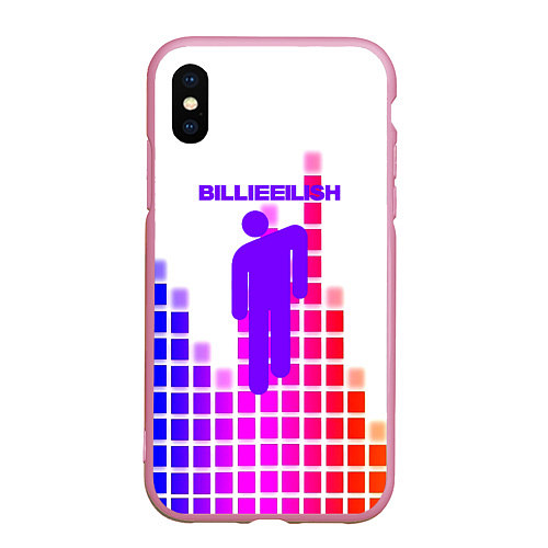 Чехол iPhone XS Max матовый BILLIE ELLISH / 3D-Розовый – фото 1