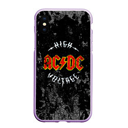 Чехол iPhone XS Max матовый ACDC