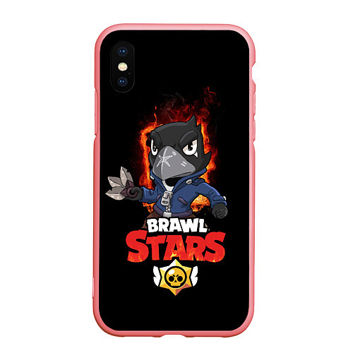Чехол iPhone XS Max матовый Crow Brawl Stars / 3D-Баблгам – фото 1