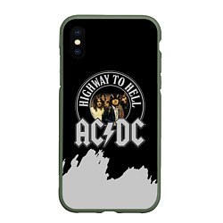 Чехол iPhone XS Max матовый ACDC