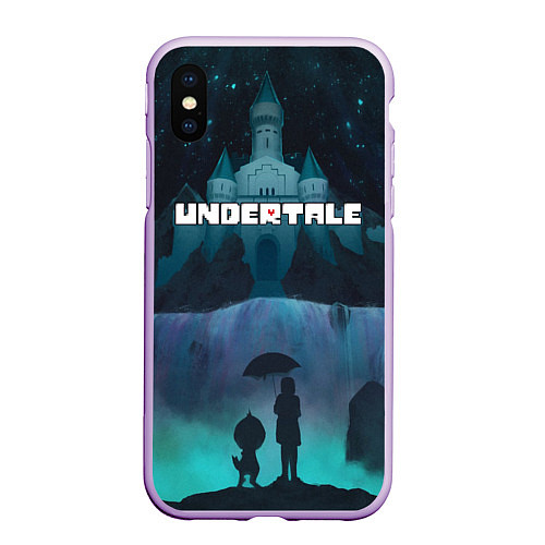 Чехол iPhone XS Max матовый UNDERTALE / 3D-Сиреневый – фото 1