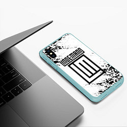Чехол iPhone XS Max матовый LINDEMANN, цвет: 3D-мятный — фото 2