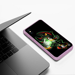 Чехол iPhone XS Max матовый SHADOW, цвет: 3D-сиреневый — фото 2