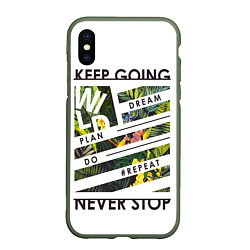 Чехол iPhone XS Max матовый Off-White: Keep Going