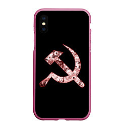 Чехол iPhone XS Max матовый Anime USSR