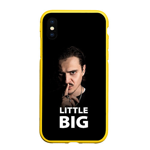 Чехол iPhone XS Max матовый Little Big: Илья Прусикин / 3D-Желтый – фото 1