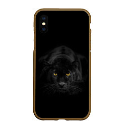 Чехол iPhone XS Max матовый Пантера