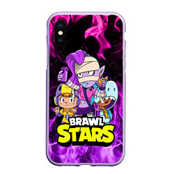 Чехол iPhone XS Max матовый BRAWL STARS EMZ