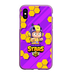 Чехол iPhone XS Max матовый Brawl Stars BEA