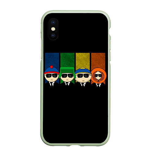 Чехол iPhone XS Max матовый South Park / 3D-Салатовый – фото 1