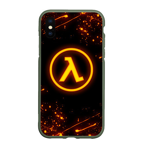 Чехол iPhone XS Max матовый HALF-LIFE 3 / 3D-Темно-зеленый – фото 1