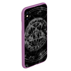 Чехол iPhone XS Max матовый ПЕНТАГРАММА,, цвет: 3D-фиолетовый — фото 2