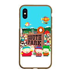 Чехол iPhone XS Max матовый South Park