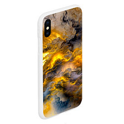 Чехол iPhone XS Max матовый Shine, цвет: 3D-белый — фото 2